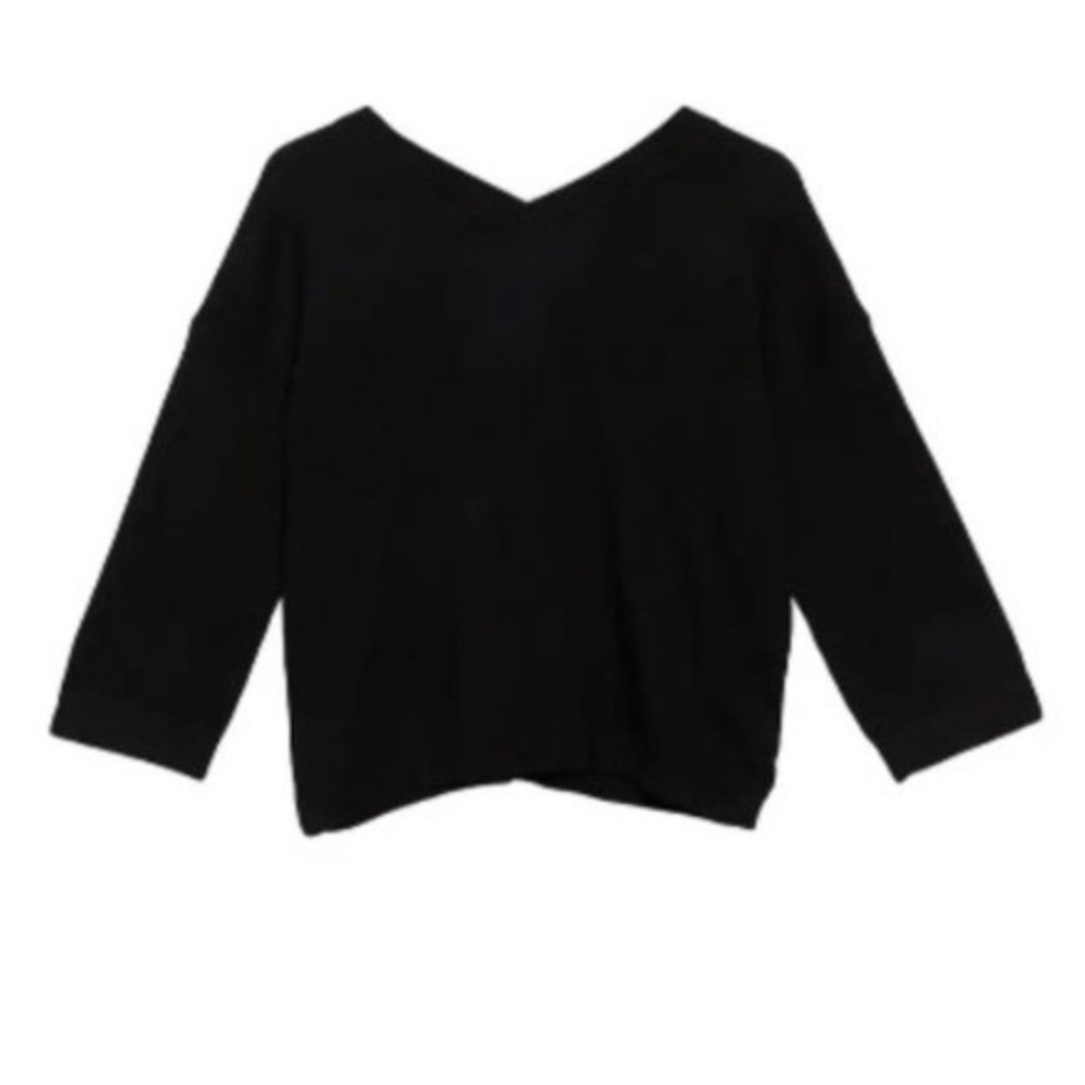 Madewell Double-V Pullover Sweater 3/4 length sleeve - NWOT